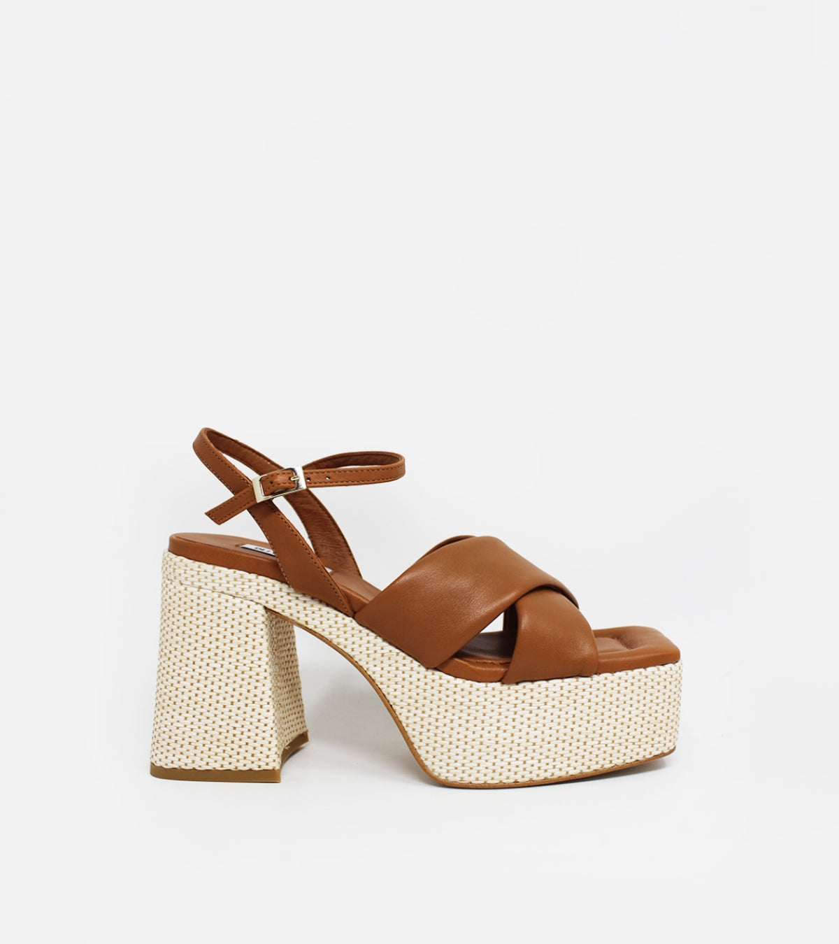 Sandale en cuir marron SUNA - De Las Cuevas Barcelona