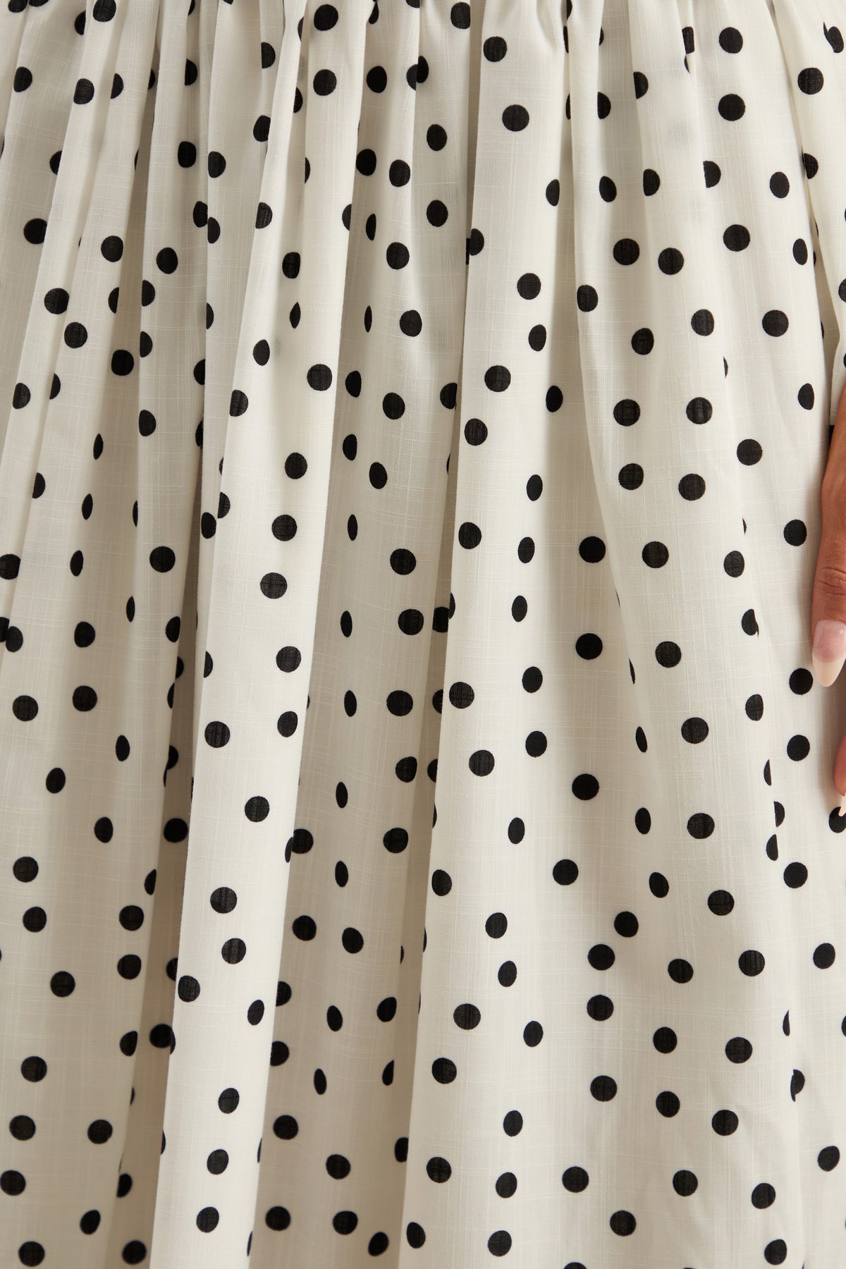 Triumph | Robe midi bandeau à imprimé à pois