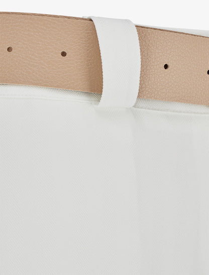 Pantalon ample à rayures - Blanc