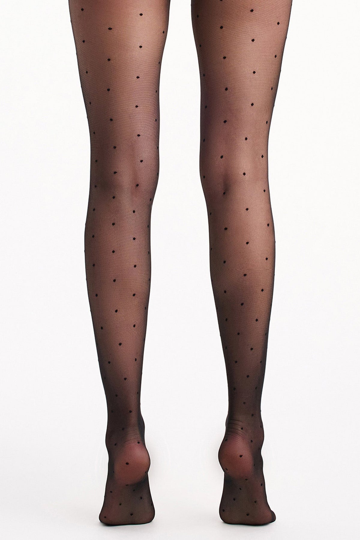 Levante | Collants transparents à pois Sienna