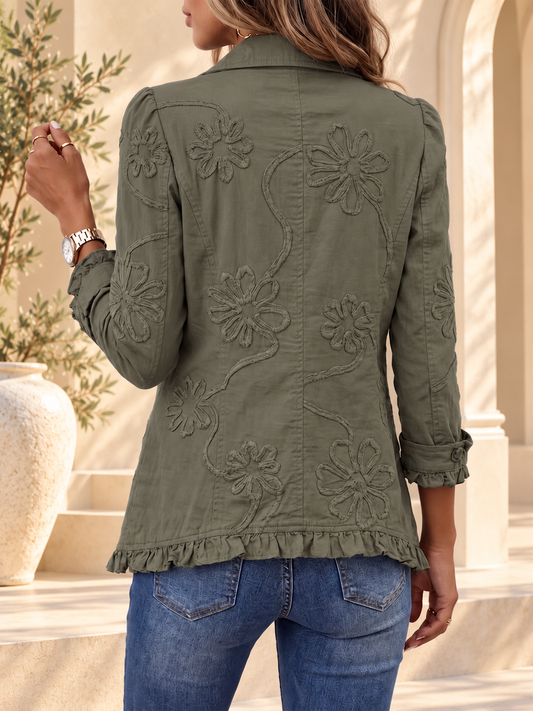 Amparo | Veste brodée à volants