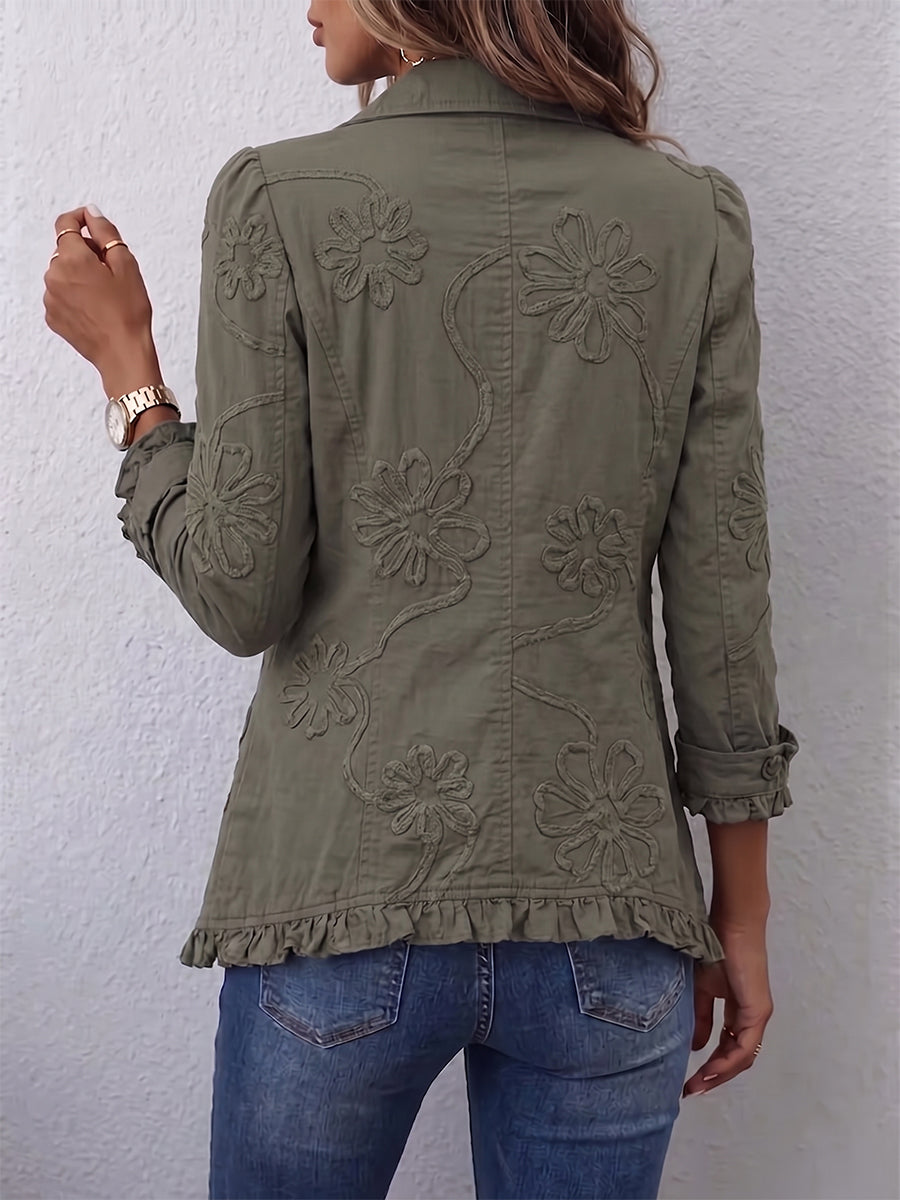 Amparo | Veste brodée à volants
